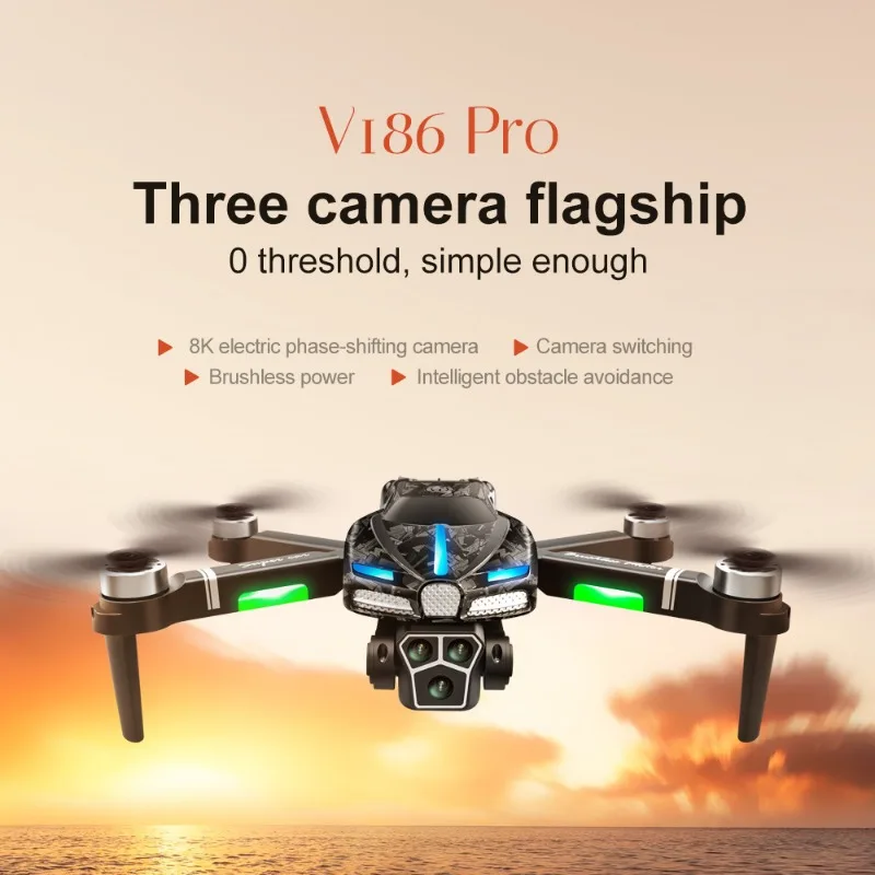 Drone Gimbal 2 Axis - Новый V186 Pro Drone Профессиональный бесщеточный