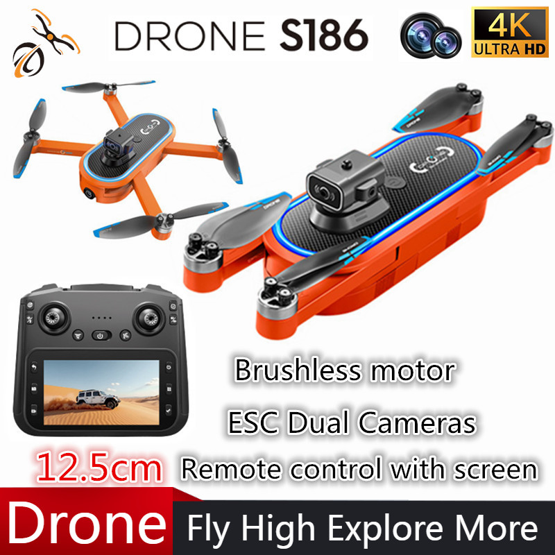 Дрон S186 2025 года, профессио – обзор и цена Drone Gimbal 2 Axis