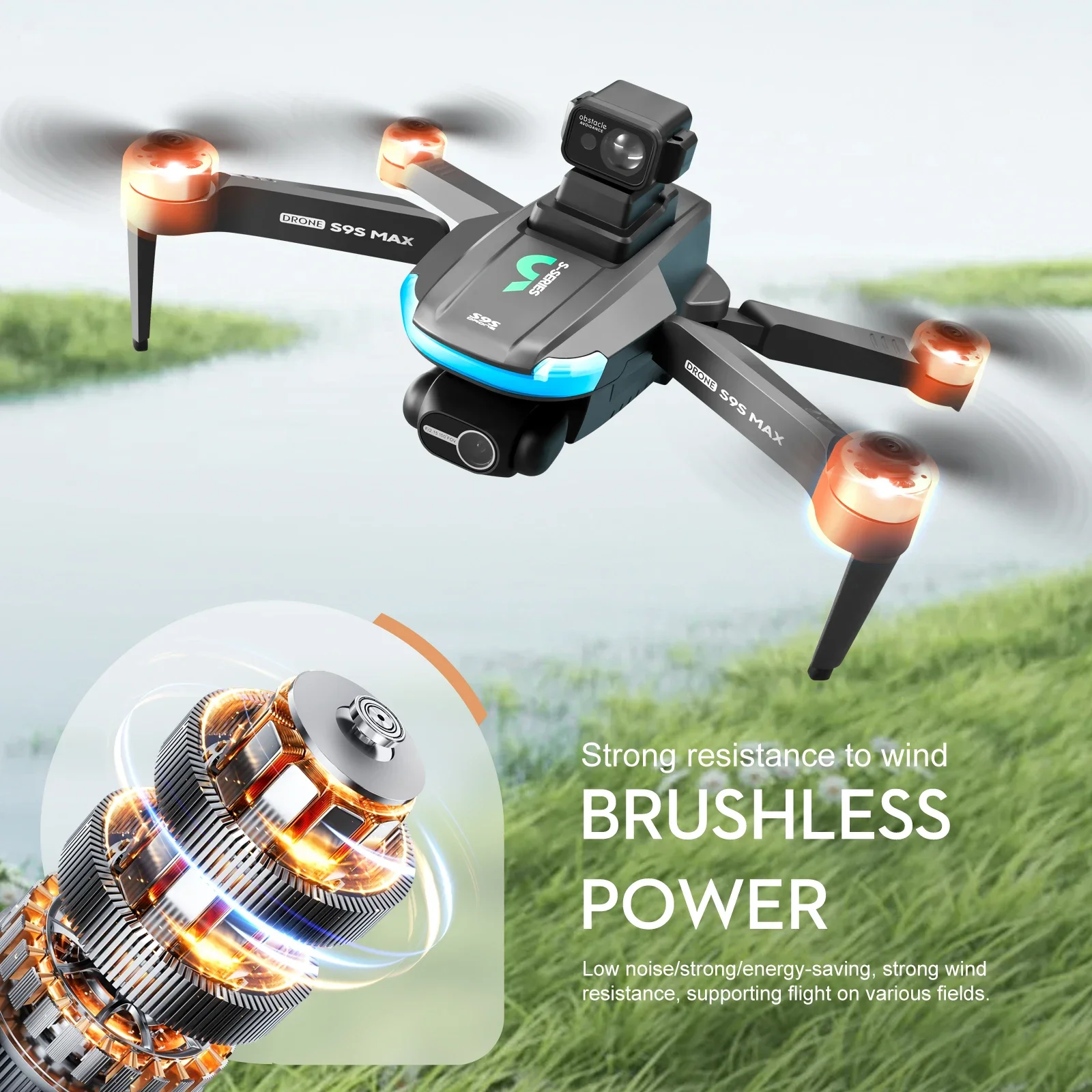 НОВЫЙ S9S MAX MINI Drone 4K 2- – обзор и цена Drone Gimbal Case