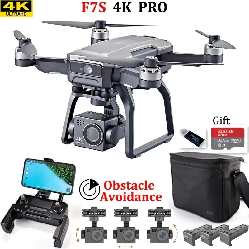 SJRC F7s 4K PRO Дрон 4K для пр – обзор и цена Drone Gimbal 3 Axis